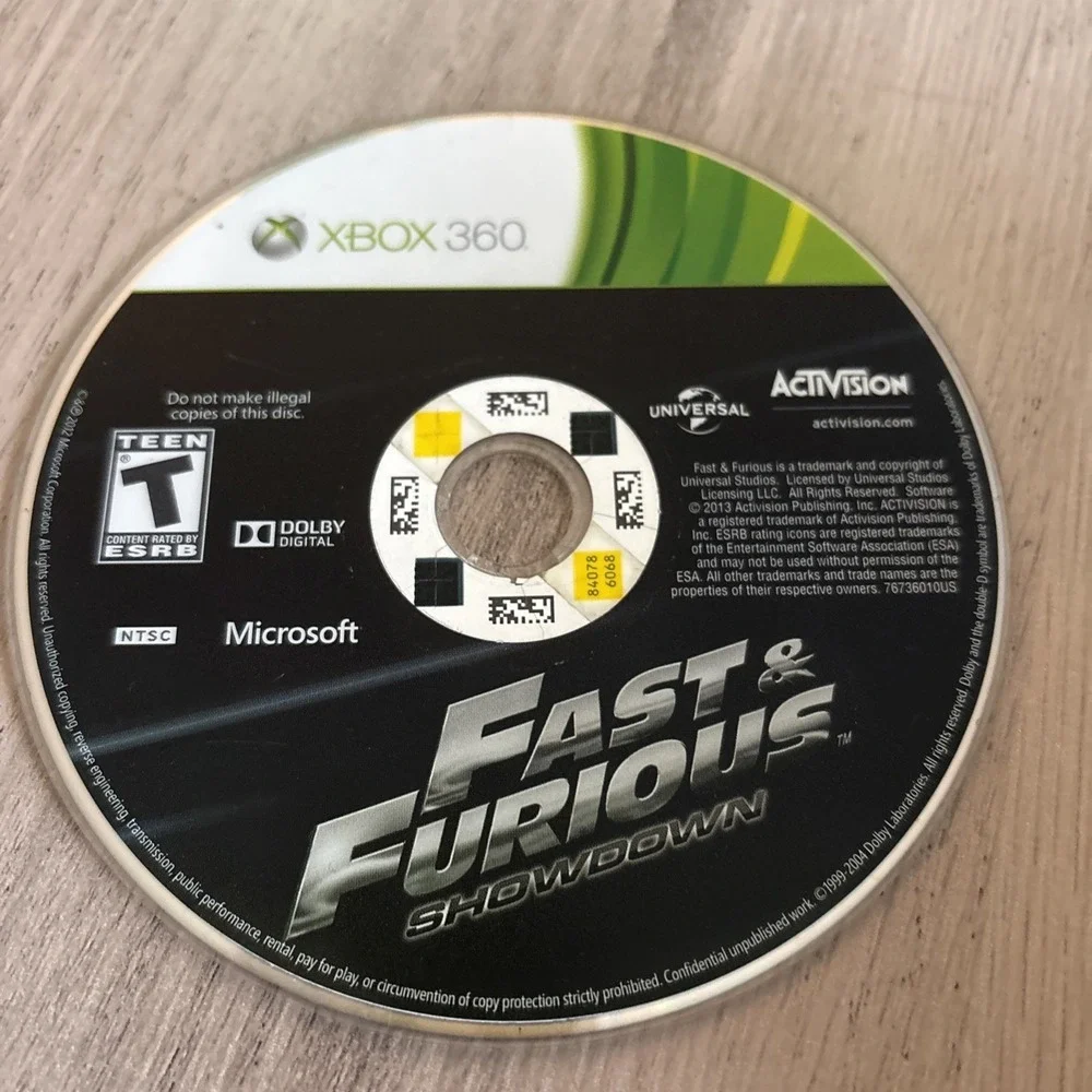 Fast & Furious: Showdown (Microsoft Xbox‎ 360, 2013)